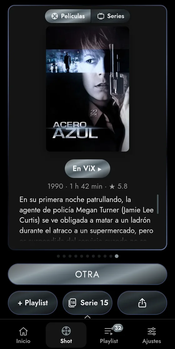 Una película, al instante